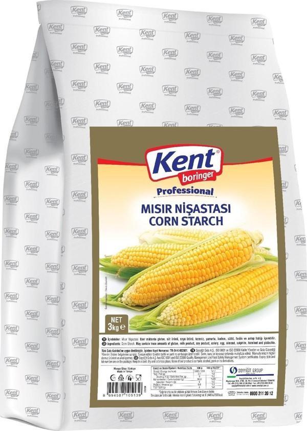 Kent Boringer Mısır Nişastası 3 Kg - Image 1
