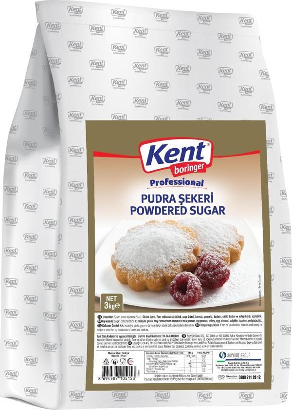 Kent Boringer Pudra Şekeri 3 Kg - Image 1