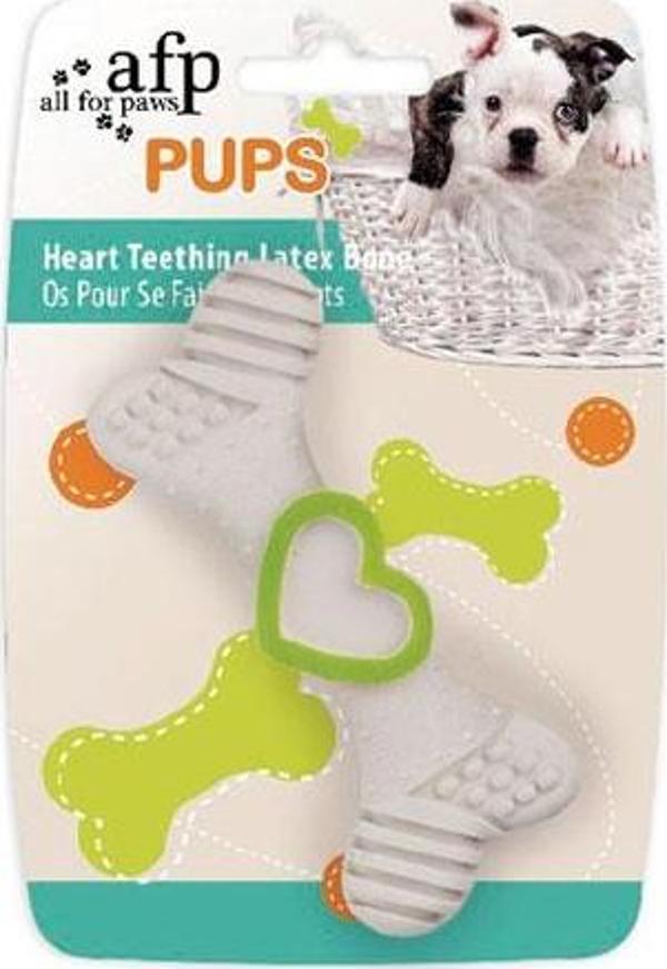 Afp Pups-Heart Teething Lateks Kemik Yavru K.Yeşil - Image 1