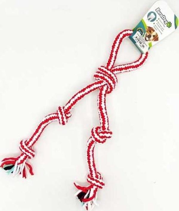 EuroDog Diş İp Hlk.Diş Kaşıma Beş Düğ.Kır.Bey 40cm - Image 1