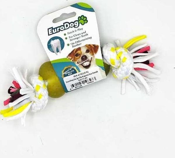EuroDog Diş İpi Diş Kaşıma Sarı Kemik Sarı 15 cm - Image 1