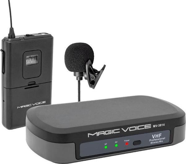 MAGICVOICE MV-3812 VHF YAKA TİPİ TELSİZ MİKROFON - Image 1