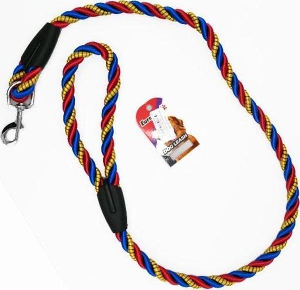 EuroDog Köpek Uzatma 14 mm x 120cm Sarı Krmz. Mavi - Image 1