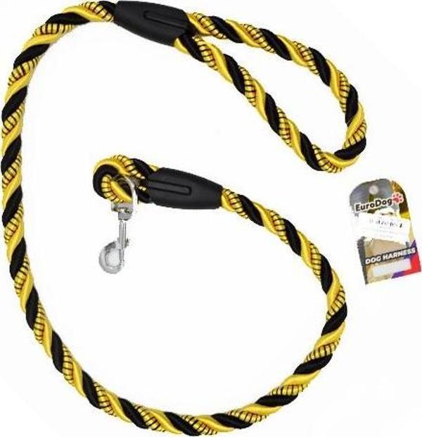 EuroDog Köpek Uzatma 14 mm x 120cm Sarı Siyah - Image 1