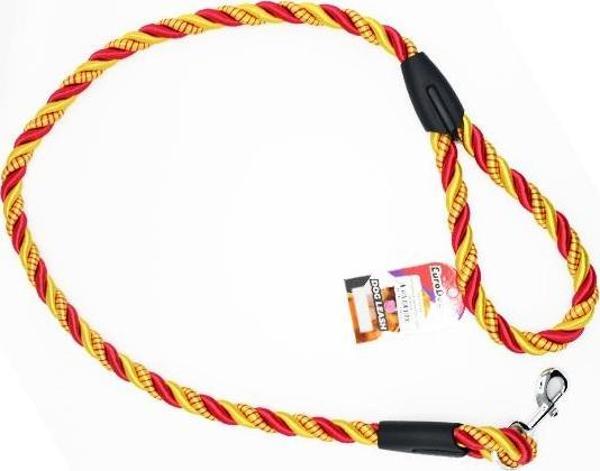 EuroDog Köpek Uzatma 18mm x 120cm Sarı Kırmızı - Image 1