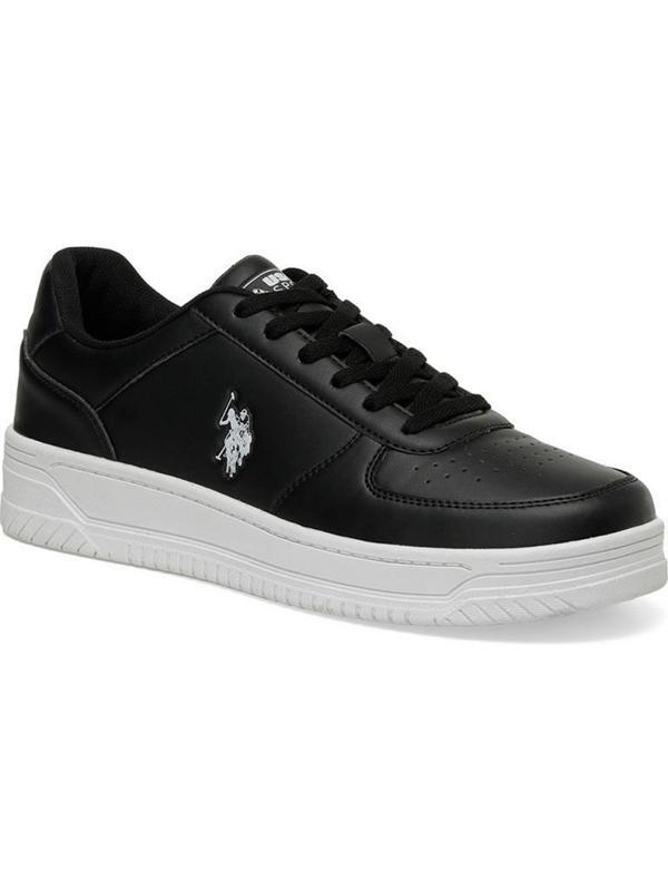 U.S.POLO ASSN.ROBERT 4FX SİYAH BEYAZ COMFORT CASUAL SPOR AYAKKABISI - Image 1
