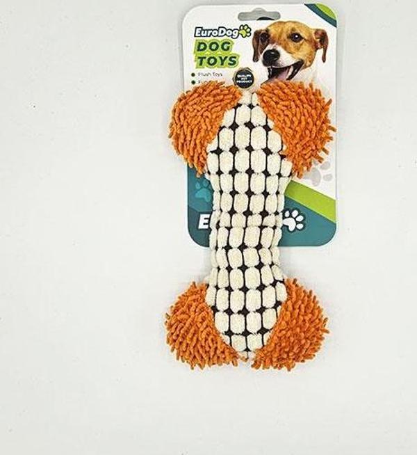 EuroDog Peluş Kemik Köpek Oyuncağı 18x12 Cm - Image 1
