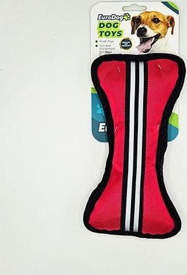 EuroDog Kumaş Kemik Köpek Oyuncağı 22x11 Cm - Image 1