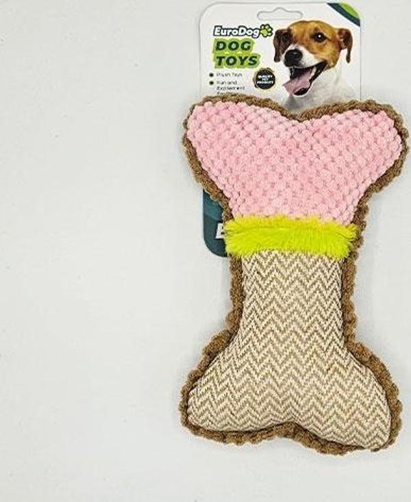 EuroDog Peluş Kemik Köpek Oyuncağı 23x15 Cm - Image 1