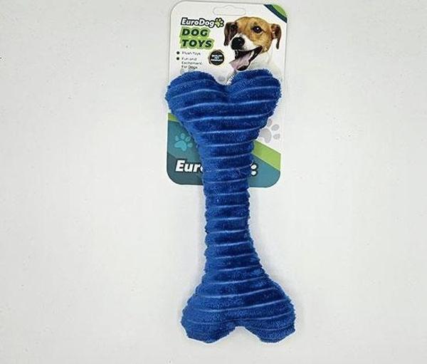 EuroDog Peluş Kemik Köpek Oyuncağı 24x10 Cm - Image 1