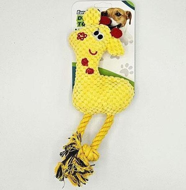 EuroDog Peluş Zürafa Köpek Oyuncağı 28x15 Cm - Image 1