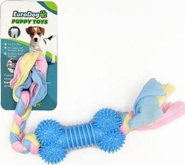 EuroDog Puppy Toys Mavi Kemik Diş Kaşıma Oyuncağı - Image 1