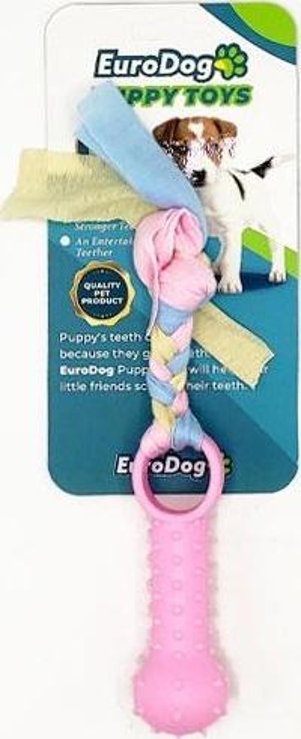 EuroDog Puppy Toys Pembe Ufak Kemik Diş Kaşıma Oy. - Image 1