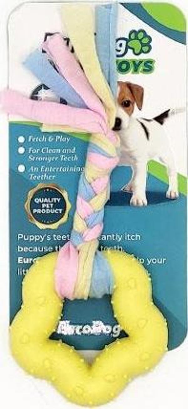 EuroDog Puppy Toys Sarı Kalın Beşgen Diş Kaş. Oy. - Image 1