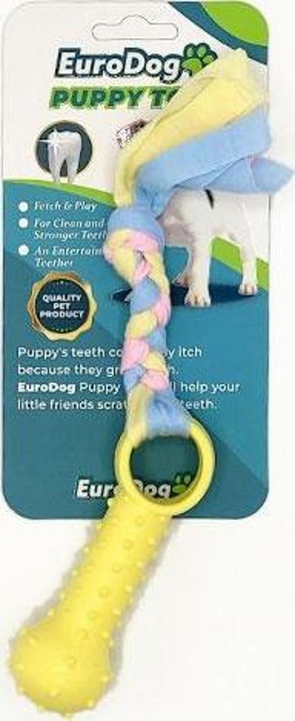 EuroDog Puppy Toys Sarı Ufak Kemik Diş Kaşıma Oy. - Image 1