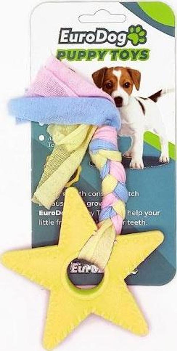 EuroDog Puppy Toys Sarı Yıldız Diş Kaşıma Oy. - Image 1