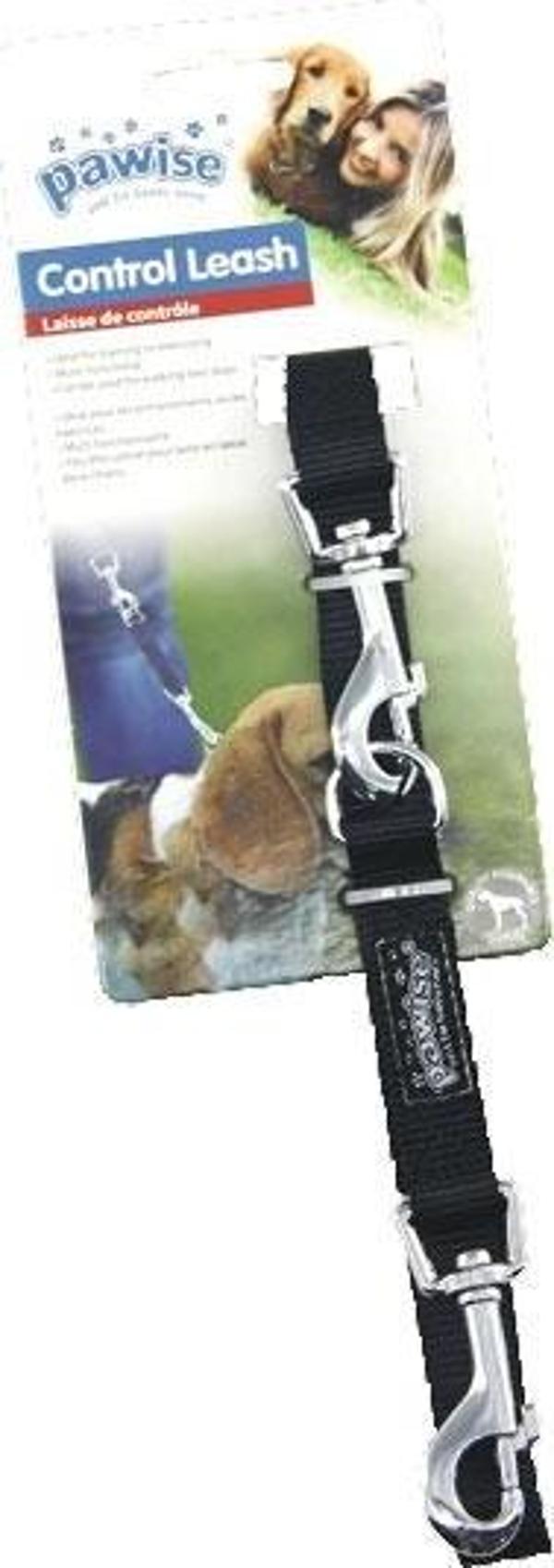 Pawise Dog Comp.Control S (1.5Cmx72") Tasma Siyah - Image 1
