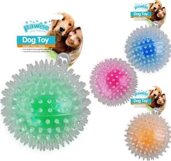 Pawise Flash Bouncer Ball Işıklı Şeffaf Plastik Top Kedi Oyuncağı 8 cm - Image 1
