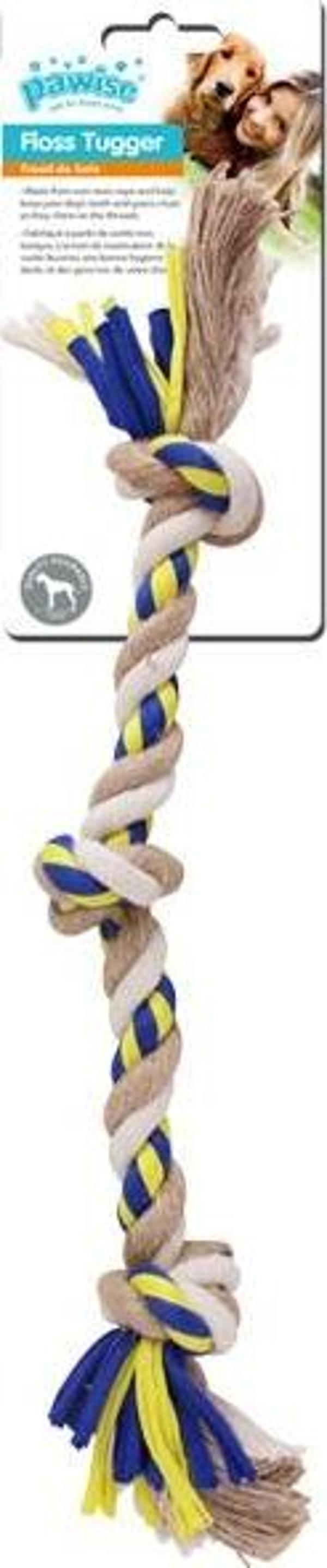 Pawise Floss Tugger 3 Düğümlü Diş İpi Köpek Oyuncağı 47 cm - Image 1