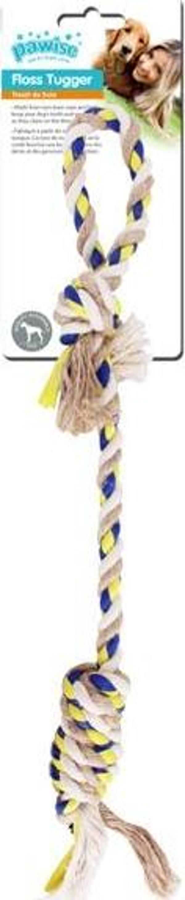 Pawise Floss Tugger Tutma Saplı İp Toplu Köpek Oyuncağı 48 cm - Image 1