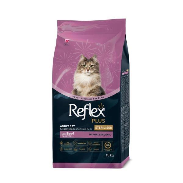 Reflex Plus Biftekli Kısırlaştırılmış Yetişkin Kedi Maması 15 kg - Image 1