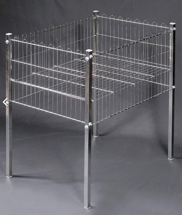 60x80 Cm (Krom Profil Ayaklı) Havuz Sepet - Market, Mağaza, Teşhir, Vitrin, Promosyon Havuz Sepeti - Image 1