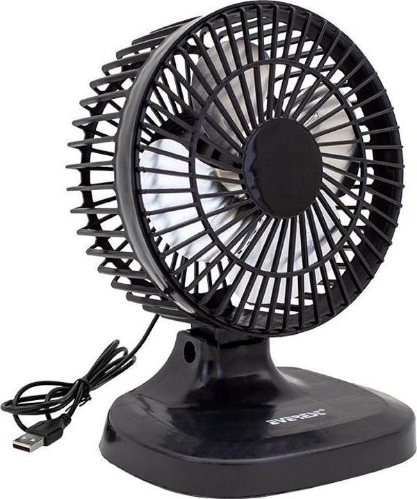 EVEREST EFN-503 7 MASA ÜSTÜ SİYAH USB FAN - Image 1