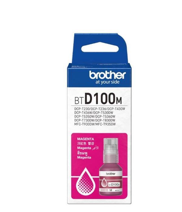 Brother BTD100M Magenta Kırmızı 5.000 Sayfa Şişe Mürekkep DCP-T430-T530-T730-T830  MFC-T930-T935 - Image 1