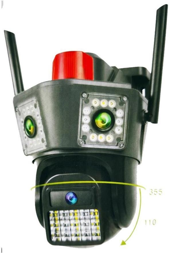 Apronx APX-WPG490 9Mp 3.6mm Üç Kamera 42 Led Wifi PTZ - Image 1