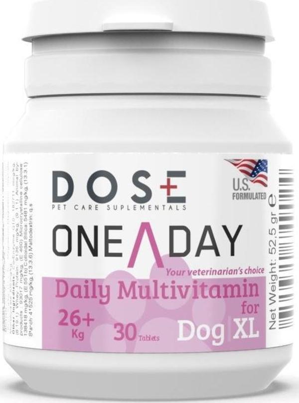 Dose One A Day Dog Köpek 26 Kg+ Multivitamin 30 Tablet - Image 1