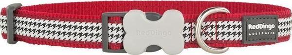 Reddingo Fang It Desenli Kırmızı Köpek Boyun Tasması S 15mm /24-36 cm - Image 1