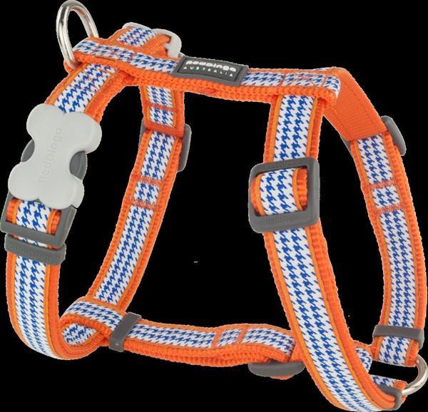 Reddingo Fang It Desenli Turuncu Köpek Göğüs Tasması S /15mm - Image 1