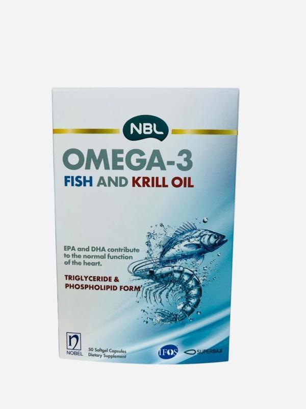 NBL Omega-3 Fish and Krill Oil 50 Kapsül  - Image 1
