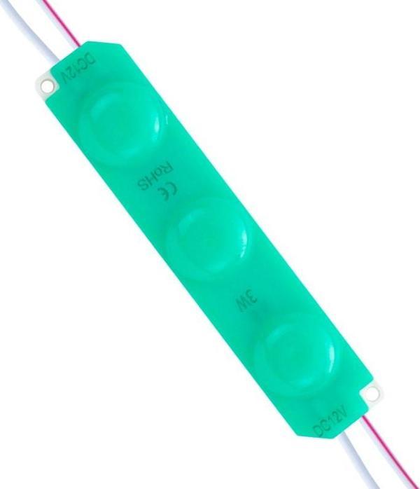 POWERMASTER MODÜL LED 12V 3W YEŞİL 2835 93X21 MM IP65 220-240LM 180 DERECE - Image 1