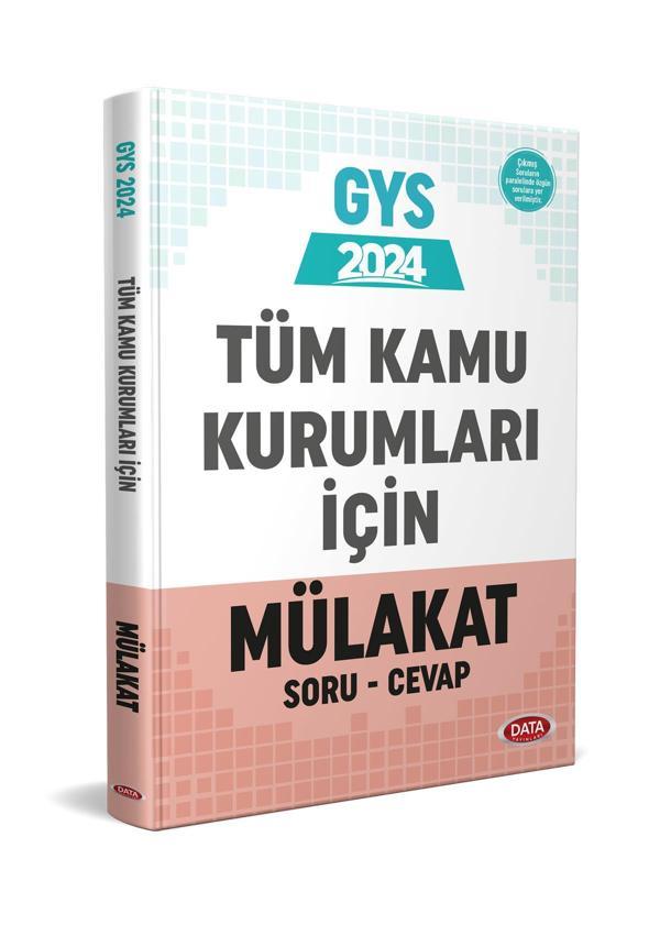 Data Yayınları 2024 GYS Tüm Kamu Kurumları için Mülakat Soru Cevap Görevde Yükselme - Data Yayınları - Image 1