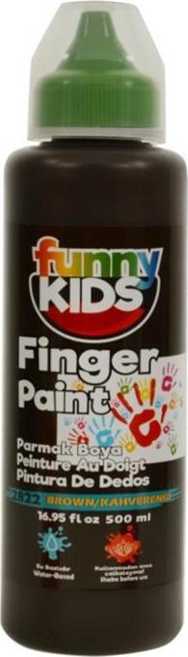 Funny Kids Parmak Boyası Kahverengi 500 ml - Image 1