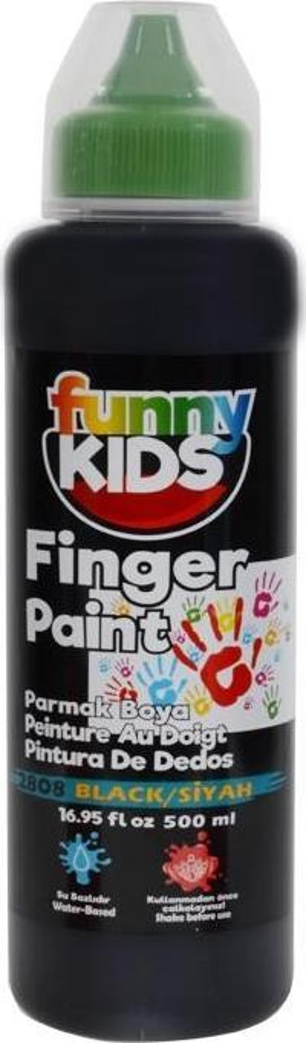 Funny Kids Parmak Boyası Siyah 500 ml - Image 1