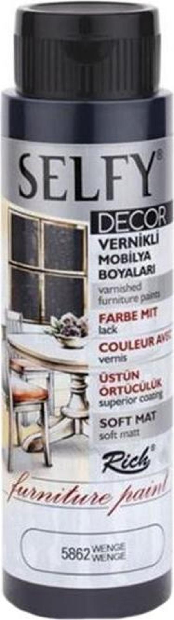 Rich Selfy Decor Vernikli Boya Wenge 500 cc - Image 1