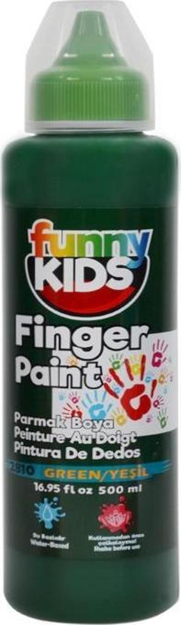 Funny Kids Parmak Boyası Yeşil 500 ml - Image 1