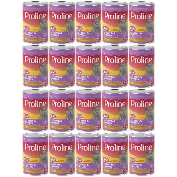 Proline Kuzu Etli ve Havuçlu Pate Et Parçalı Kedi Konservesi 395 Gr*20 Adet - Image 1