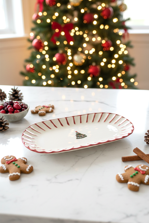 Christmas Garden Kayık Sunum Tabağı 29cm - Image 1