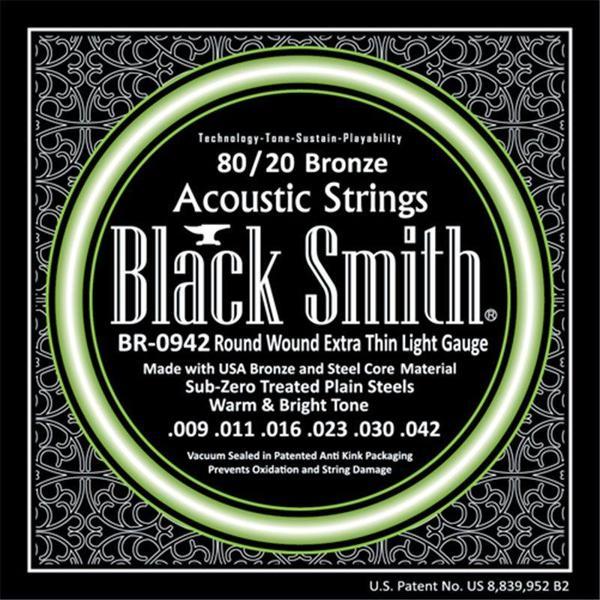 Black Smith BR-0942 Extra Thin Light (009 - 042) Akustik Gitar Teli - Image 1
