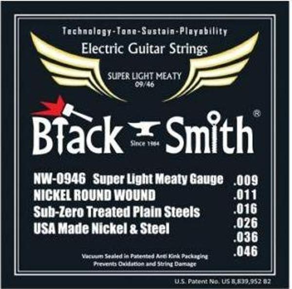 Black Smith NW-0946 Super Light Meaty Elektro Gitar Teli - Image 1