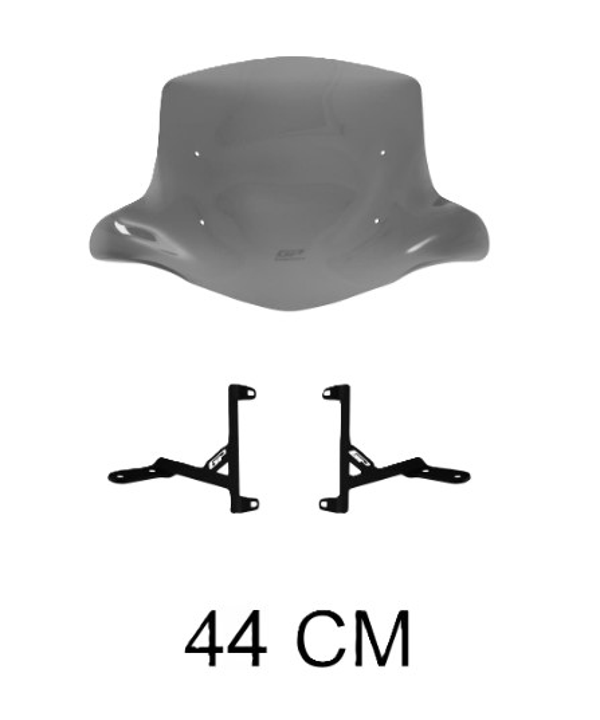 GP KOMPOZİT SİPERLİK TUR CAMI FÜME 44 CM ELCİKLİ SCOOTER SPACY UNİVERSAL - Image 1