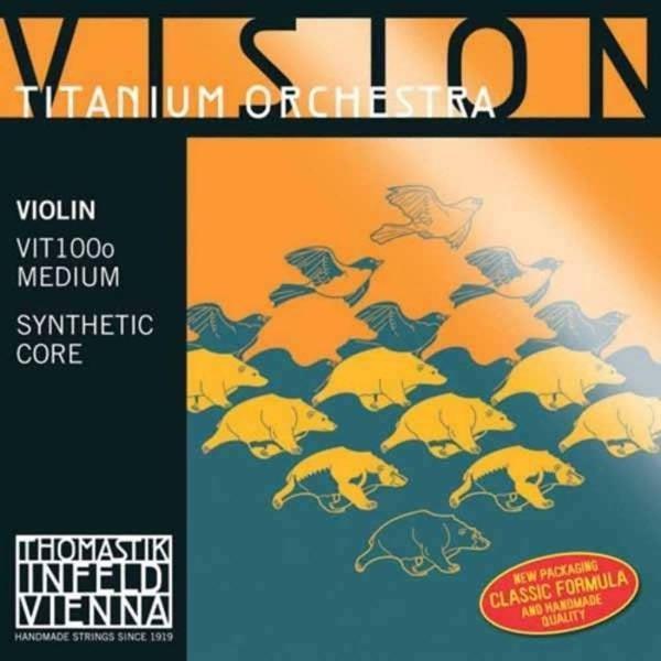 Thomastik VIT100O Vision Titanium Orchestra 4/4  Set Keman Teli (Medium) - Image 1