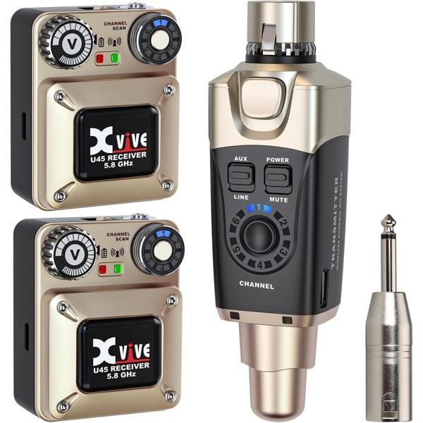 Xvive XV-U45R2 2 Alıcı + 1 Vericili Kablosuz In-Ear Monitör Sistemi - Image 1