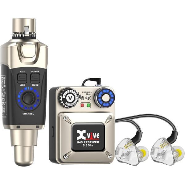Xvive XV-U45T9 Kablosuz In-Ear Monitör Sistemi + Monitör Kulaklık içerikli Set - Image 1