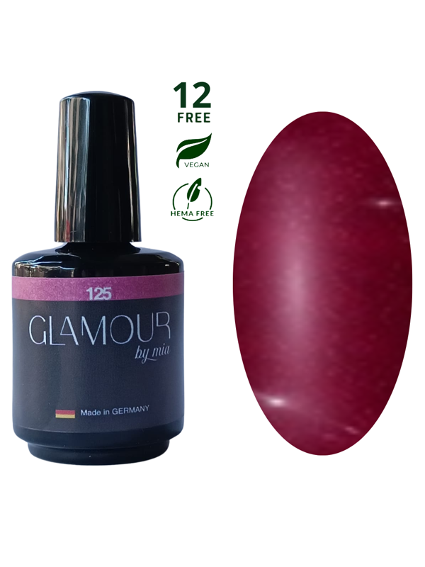 Glamour Simli Kırmızı Kalıcı Oje 125 TPO FREE - Image 1
