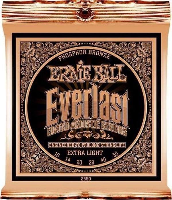 Ernie Ball P02550 Everlast Akustik Gitar Teli (Extra Light) - Image 1