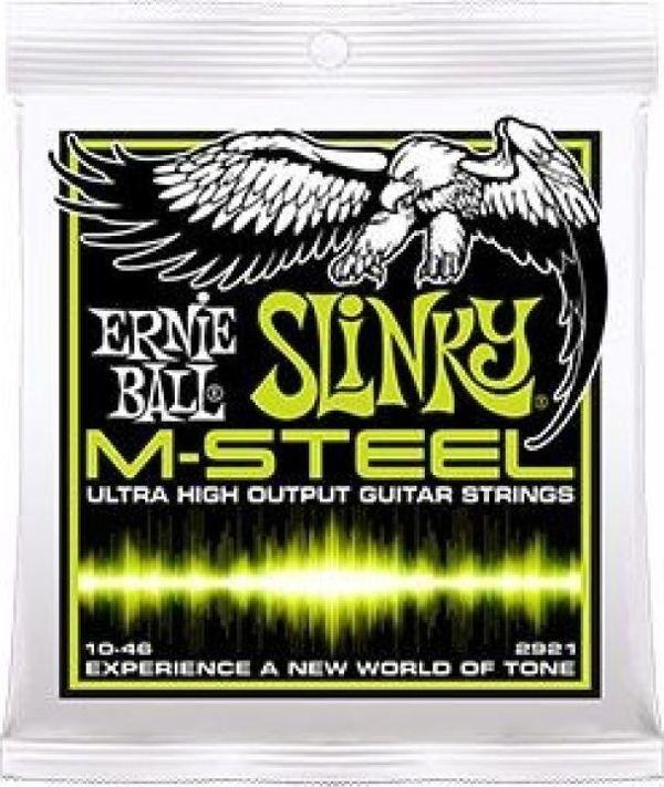 Ernie Ball P02921 M-Steel Regular Slinky 0.10 - 0.46 Elektro Gitar Teli - Image 1
